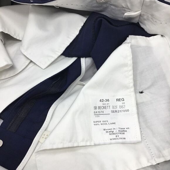 Italian Wool Super 150’s Check Dress Pants (G5) - Picture 6 of 7